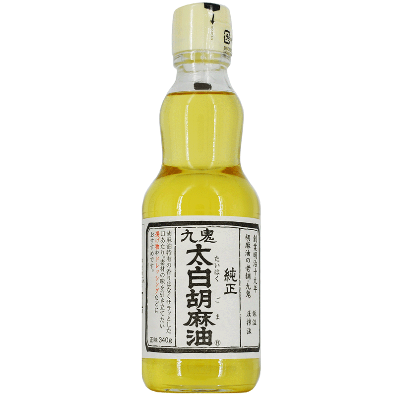 Kuki Junsei Taihaku Sesame Oil - koldpresset klar sesamolie - 340 ml